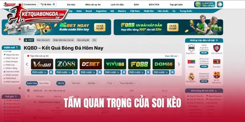 Tầm quan trọng của soi kèo trong đặt cược thể thao
